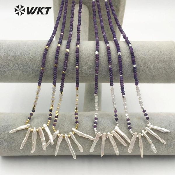 pendant necklaces wt-jn105 pearl themed necklace random shape natural freshwater with a methyst beads chain gold electroplated bead, Silver
pendant necklaces wt-jn105 pearl themed necklace random shape natural freshwater with a methyst beads chain gold electroplated bead, Silver