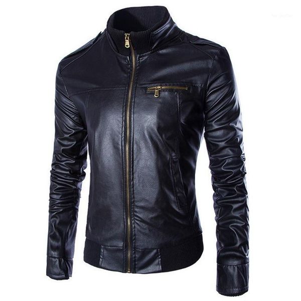 men's jackets 2021 est motorcycle leather men solid business casual coats autumn winter clothing bomber jacket for male1, Black;brown
men's jackets 2021 est motorcycle leather men solid business casual coats autumn winter clothing bomber jacket for male1, Black;brown