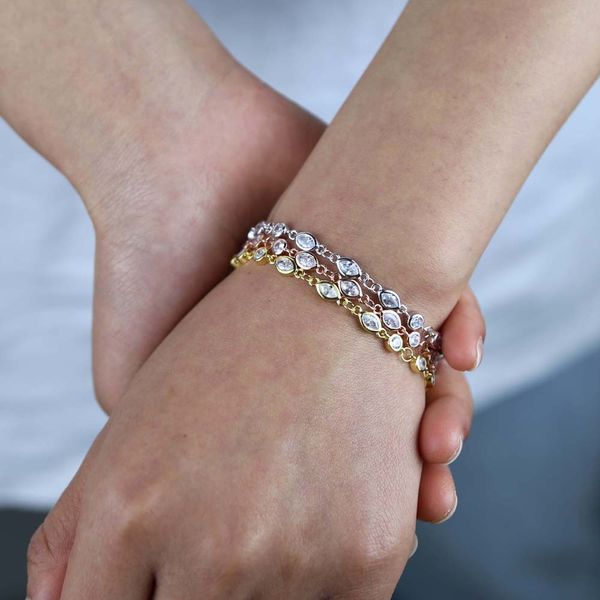 geometric bezel cz station chain 925 sterling silver bead women bracelet wholesale 3 colors, Golden;silver
geometric bezel cz station chain 925 sterling silver bead women bracelet wholesale 3 colors, Golden;silver