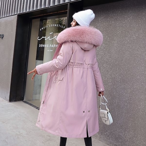 long slim fur collar winter jacket women casual adjustable waist warm thicken hooded down parka coat female 201028, Black
long slim fur collar winter jacket women casual adjustable waist warm thicken hooded down parka coat female 201028, Black