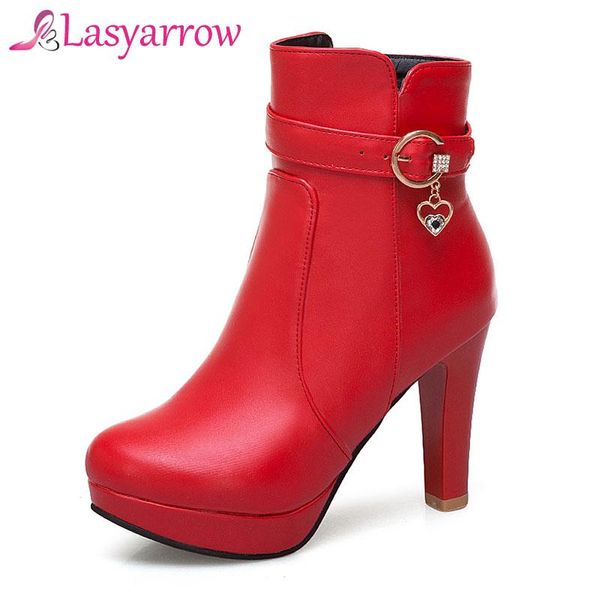 lasyarrow autumn winter sapatos mujer thick high heels round toe platform ankle boots for women female boots short, Black
lasyarrow autumn winter sapatos mujer thick high heels round toe platform ankle boots for women female boots short, Black