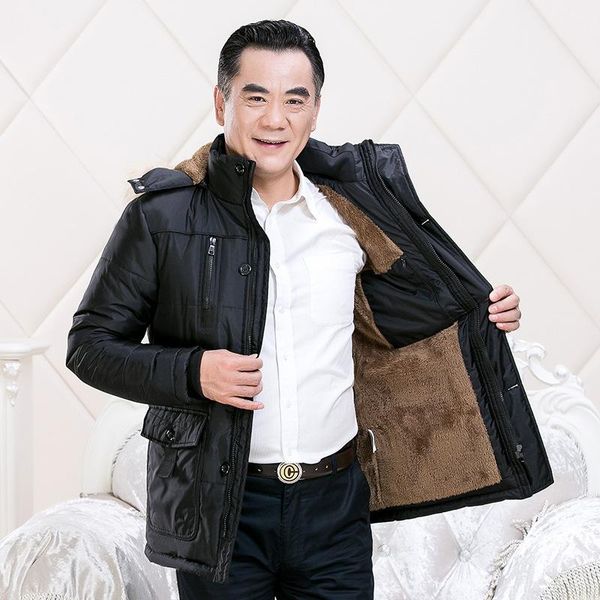 winter old dad loaded with cap and pile with thick warm cotton cotton-padded jacket male man winter jacket coat, Black
winter old dad loaded with cap and pile with thick warm cotton cotton-padded jacket male man winter jacket coat, Black