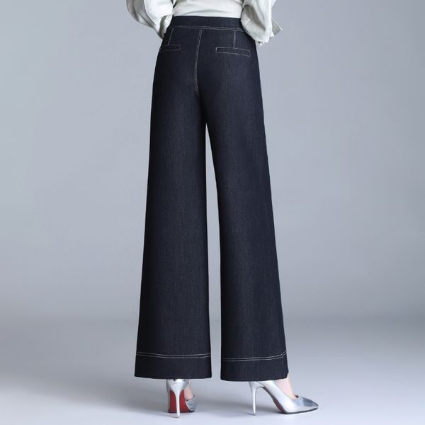 12020 new tencel jeans autumn thin elastic loose high waist trend women's wide leg pants, Blue
12020 new tencel jeans autumn thin elastic loose high waist trend women's wide leg pants, Blue