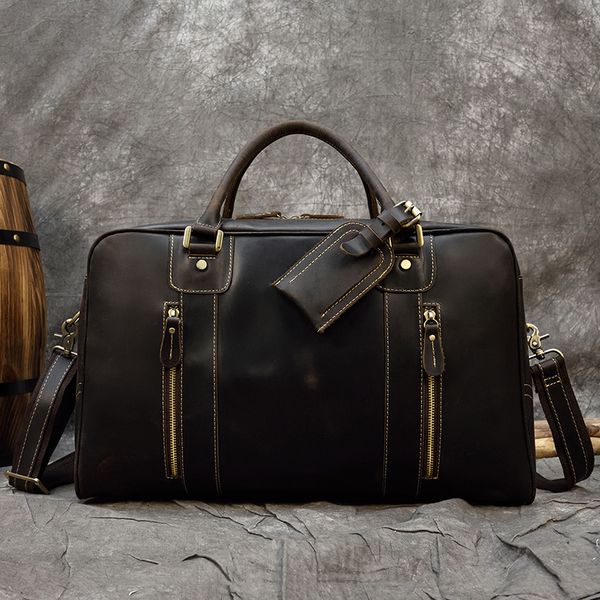 maheu travel of vintage mad horse fashion bags for the man leather duffle brown weekender bag
maheu travel of vintage mad horse fashion bags for the man leather duffle brown weekender bag