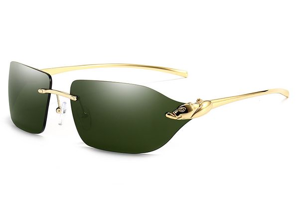 cheetah sunglasses classic series brand designer popular men women rectangular eye protection rimless metal temples glasses include box, White;black
cheetah sunglasses classic series brand designer popular men women rectangular eye protection rimless metal temples glasses include box, White;black