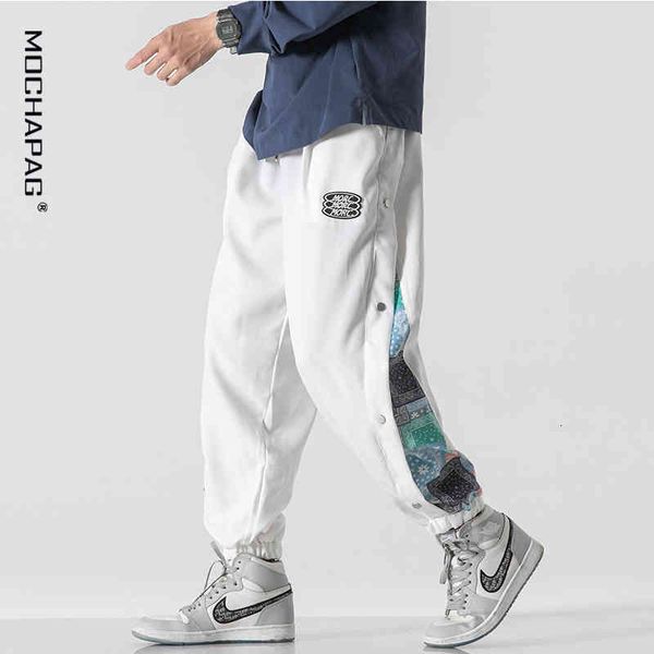 slacks sport pants men'pants spring and summer fashion brand button men's side stitching cashew blossom casual sports corset foot, Black
slacks sport pants men'pants spring and summer fashion brand button men's side stitching cashew blossom casual sports corset foot, Black
