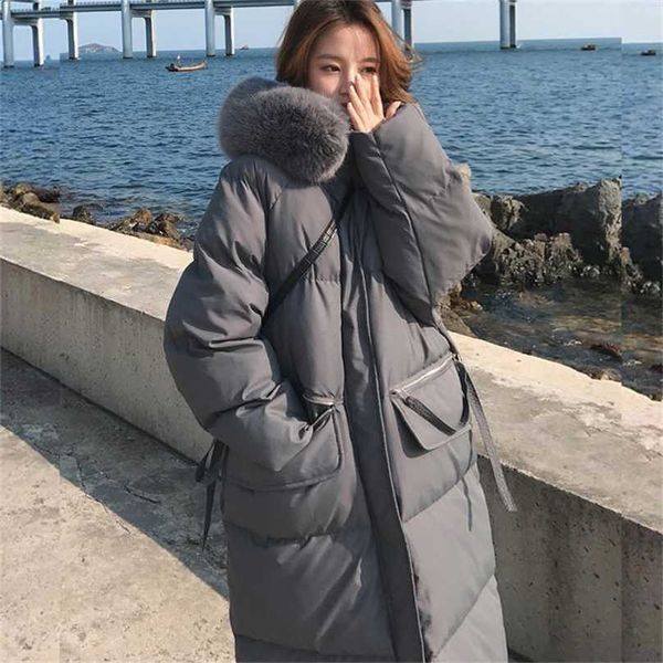 winter womens down puffer long jackets baggy thickening warm hooded imitation hair collar fashion cotton padded parkas coats 211216, Black
winter womens down puffer long jackets baggy thickening warm hooded imitation hair collar fashion cotton padded parkas coats 211216, Black