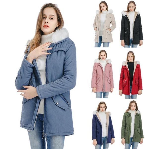 winter women parkas coat 2021 casual warm hooded padded jackets female solid color outwear snow jacket jaquetas femininas, Black;brown
winter women parkas coat 2021 casual warm hooded padded jackets female solid color outwear snow jacket jaquetas femininas, Black;brown