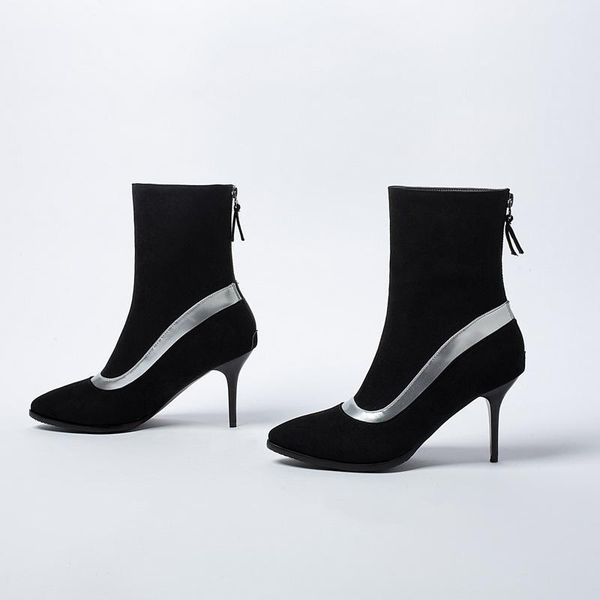 women's mid calf boots pointe shoes boots-women round toe winter footwear luxury designer pointy 2020 autumn low, Black
women's mid calf boots pointe shoes boots-women round toe winter footwear luxury designer pointy 2020 autumn low, Black