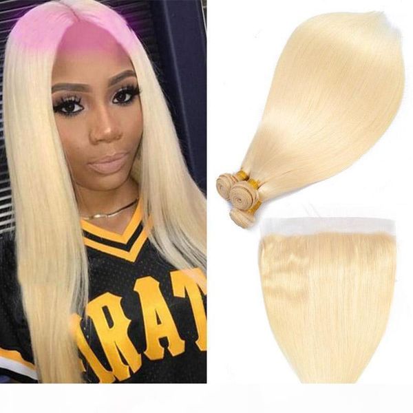 brazilian virgin hair extensions 613# blonde silky straight body wave human hair bundles with 13x4 lace frontal 4pieces lot straight hair, Black;brown
brazilian virgin hair extensions 613# blonde silky straight body wave human hair bundles with 13x4 lace frontal 4pieces lot straight hair, Black;brown