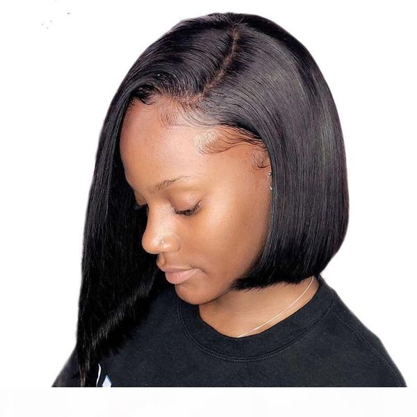 short bob straight 13*4 lace front human hair for black women wigs with baby hair brazilian remy wigs 150 density natural color, Black;brown
short bob straight 13*4 lace front human hair for black women wigs with baby hair brazilian remy wigs 150 density natural color, Black;brown