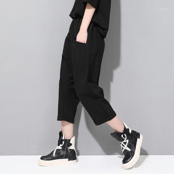 fashion summer women calf length capris trousers female boyfriend hip hop loose fit drop crotch harem pants casual streetwear1, Black;white
fashion summer women calf length capris trousers female boyfriend hip hop loose fit drop crotch harem pants casual streetwear1, Black;white