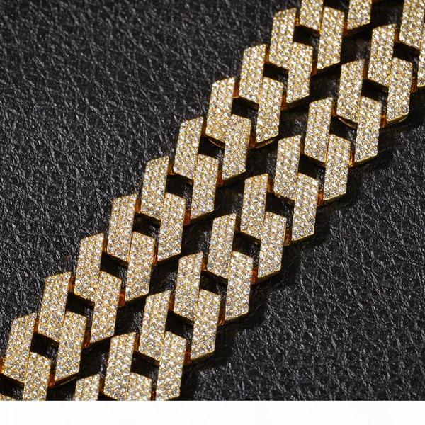 new color 20mm cuban link chains necklace fashion hiphop jewelry 3 row rhinestones iced out necklaces for men t200113, Silver
new color 20mm cuban link chains necklace fashion hiphop jewelry 3 row rhinestones iced out necklaces for men t200113, Silver