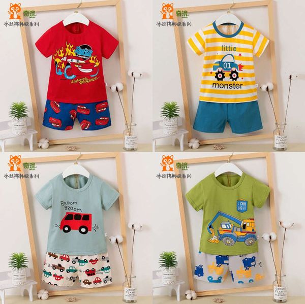 2021 new summer wear boys' korean short sve children's cartoon underwear pajamas home suit, Blue;red
2021 new summer wear boys' korean short sve children's cartoon underwear pajamas home suit, Blue;red