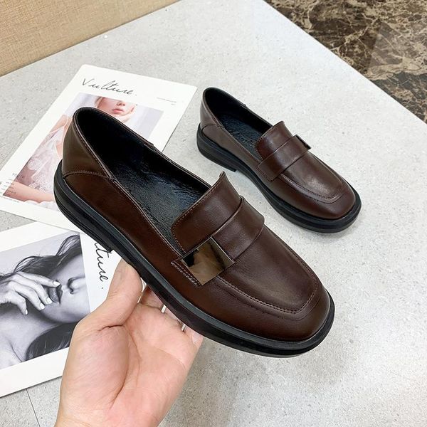 round toe casual woman shoe shallow mouth oxfords loafers with fur slip-on all-match retro leather slip on summer new moccasin, Black
round toe casual woman shoe shallow mouth oxfords loafers with fur slip-on all-match retro leather slip on summer new moccasin, Black