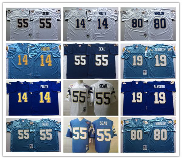 ncaa mens vintage #55 junior seau jersey 14 dan fouts 19 lance alworth 80 kellen winslow mens blue white football jerseys 75th patch, Black
ncaa mens vintage #55 junior seau jersey 14 dan fouts 19 lance alworth 80 kellen winslow mens blue white football jerseys 75th patch, Black