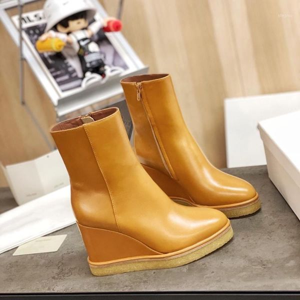boots winter shoes woman genuine leather mid-calf pointed toes wedges shallow zapatos de mujer1, Black
boots winter shoes woman genuine leather mid-calf pointed toes wedges shallow zapatos de mujer1, Black