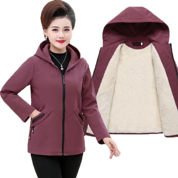 women's jackets 2021 spring autumn jacket middle-aged and elderly coats short hooded plush thick casual outwear female 5xl 1141, Black;brown
women's jackets 2021 spring autumn jacket middle-aged and elderly coats short hooded plush thick casual outwear female 5xl 1141, Black;brown