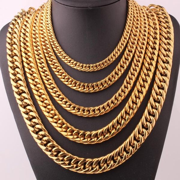gold stainless steel necklace curb cuban link chain bracelet jewelry christmas gift 7-40inch 9/11/13/16/20mm for choosing, Silver
gold stainless steel necklace curb cuban link chain bracelet jewelry christmas gift 7-40inch 9/11/13/16/20mm for choosing, Silver