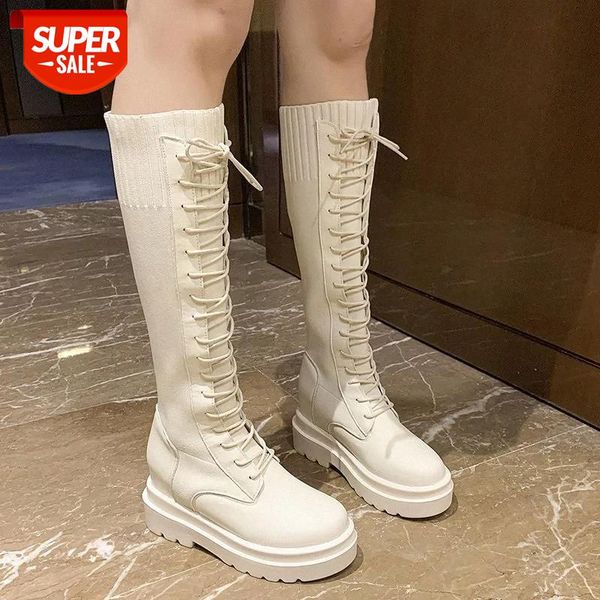 lucyever elastic cloth patchwork platform knee high boots women autumn height increasing long boots woman slip on botas mujer #zx9y, Black
lucyever elastic cloth patchwork platform knee high boots women autumn height increasing long boots woman slip on botas mujer #zx9y, Black