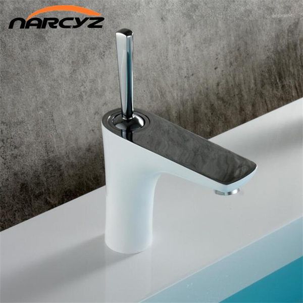 bathroom brass basin faucet chrome plated white faucet heightened white baked with golden finish cold water tap mixer w30131
bathroom brass basin faucet chrome plated white faucet heightened white baked with golden finish cold water tap mixer w30131