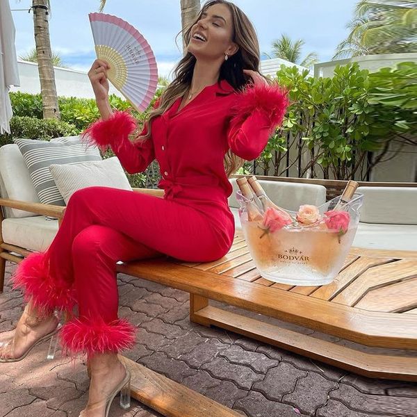 autumn women soft feather home suit pajama elegant homewear two piece set fashion turn-down collar button wide leg pant suit 220308, White
autumn women soft feather home suit pajama elegant homewear two piece set fashion turn-down collar button wide leg pant suit 220308, White