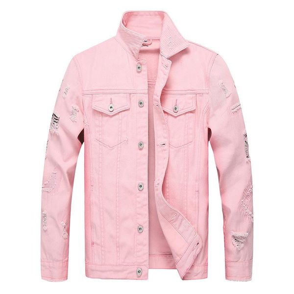 mcikkny men ripped jacket and coats slim fit casual hole jeans jacket punk style motorcycle outwear clothing red black pink, Black;brown
mcikkny men ripped jacket and coats slim fit casual hole jeans jacket punk style motorcycle outwear clothing red black pink, Black;brown