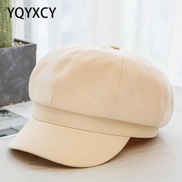 stingy brim hats yqyxcy hat women autumn winter beret solid cotton sboy cap female retro fashion octagonal painter casquette1, Blue;gray
stingy brim hats yqyxcy hat women autumn winter beret solid cotton sboy cap female retro fashion octagonal painter casquette1, Blue;gray