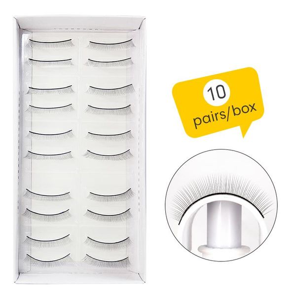 false eyelashes 10pairs/box training practice for eyelash extension beginners use lash quality full strip lashes
false eyelashes 10pairs/box training practice for eyelash extension beginners use lash quality full strip lashes