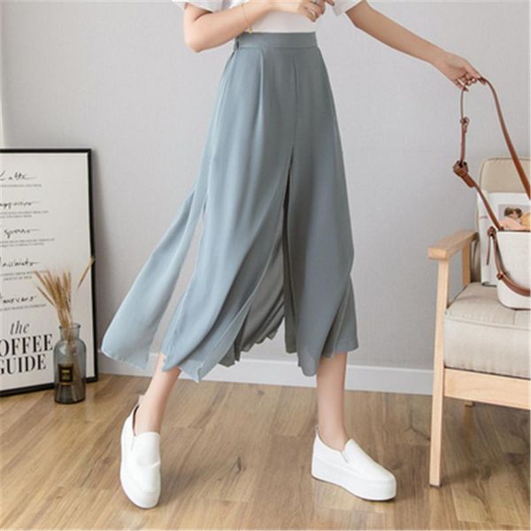 2020 womens fashion solid color black white loose pants cropped trousers gaucho retro high waist wide leg pants pz3170
2020 womens fashion solid color black white loose pants cropped trousers gaucho retro high waist wide leg pants pz3170