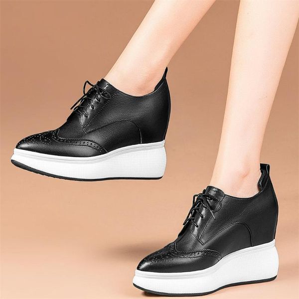 casual shoes women genuine leather wedges high heel ankle boots female lace up round toe chunky platform pumps fashion sneakers, Black
casual shoes women genuine leather wedges high heel ankle boots female lace up round toe chunky platform pumps fashion sneakers, Black