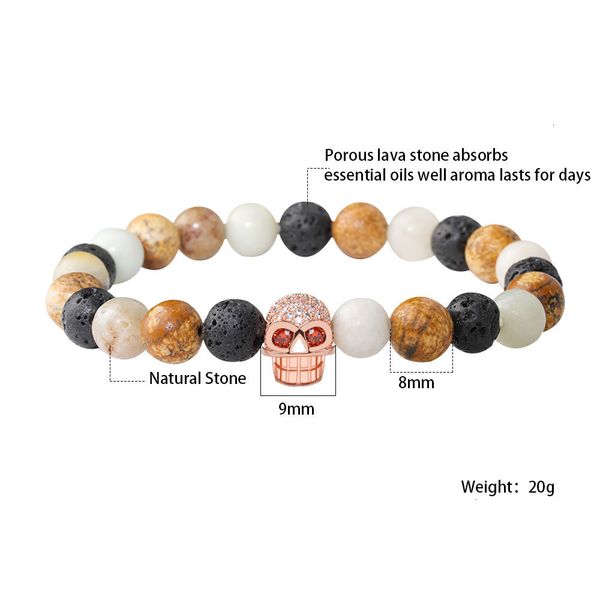 pave bracelets lava black stone bead trendy cz skull charm bracelet for men women yoga jewelry gift
pave bracelets lava black stone bead trendy cz skull charm bracelet for men women yoga jewelry gift