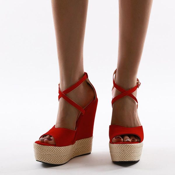 2020 summer large size sale of women's shoes low sandals woman leather wedge high heels cross suit female beige ladies, Black
2020 summer large size sale of women's shoes low sandals woman leather wedge high heels cross suit female beige ladies, Black