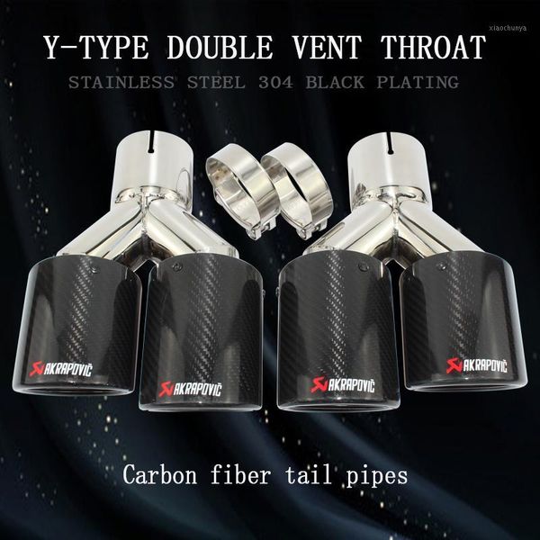 universal 304 stainless steel and bright carbon fiber y-type double outlet flanged exhaust pipe tailpipe1
universal 304 stainless steel and bright carbon fiber y-type double outlet flanged exhaust pipe tailpipe1
