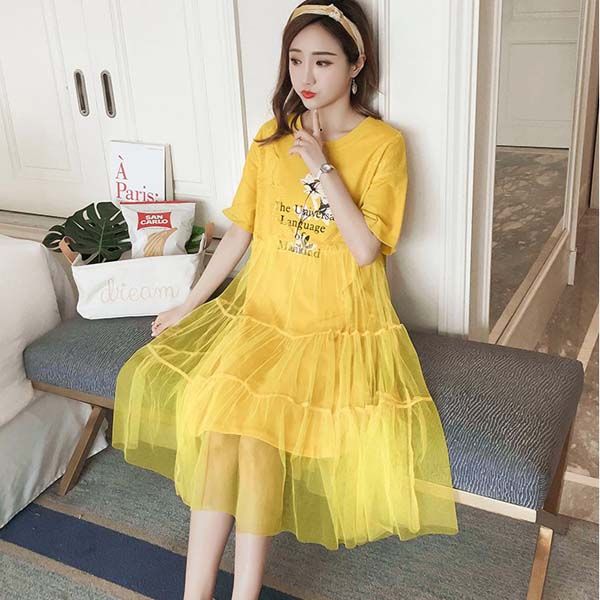 2021 summer short-sleeved round neck sweet princess women's dress, yarn stitching cotton sweet dress, pregnant women can wear 6309xc, White;black
2021 summer short-sleeved round neck sweet princess women's dress, yarn stitching cotton sweet dress, pregnant women can wear 6309xc, White;black
