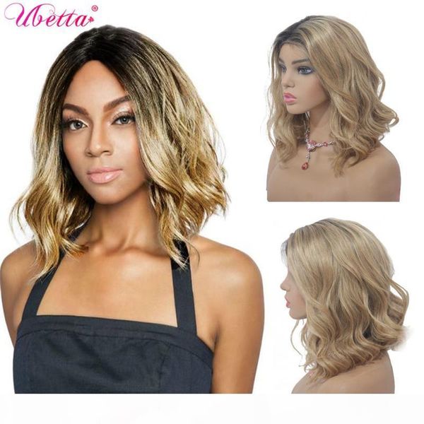 ubetta 100% real hair ombre body wave bob lace wigs virgin human hair lace front wigs for black women short wavy wig middle part, Black;brown
ubetta 100% real hair ombre body wave bob lace wigs virgin human hair lace front wigs for black women short wavy wig middle part, Black;brown