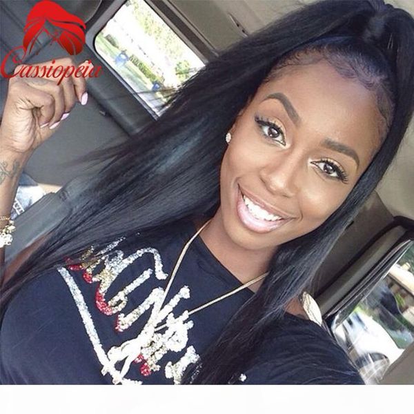 high ponytail silky straight long full lace wigs with baby hair for black women glueless lace front wig indian remy hair, Black;brown
high ponytail silky straight long full lace wigs with baby hair for black women glueless lace front wig indian remy hair, Black;brown