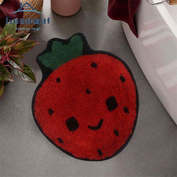 cartoon strawberry flocking carpet toilet water absorbent foot mat bathroom tpr anti-slip mat household entry decorative doormat
cartoon strawberry flocking carpet toilet water absorbent foot mat bathroom tpr anti-slip mat household entry decorative doormat