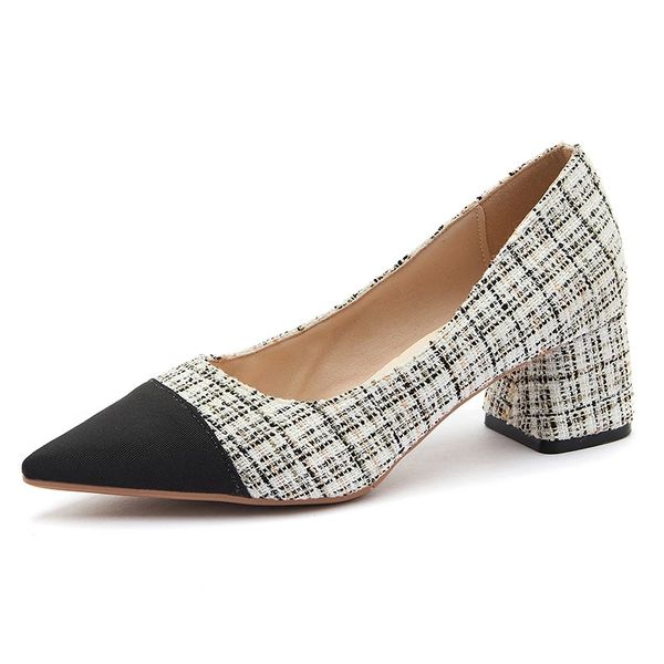 office ladies shoes women high heels fashion plaid shoes brand women pumps elegant woman square heel 6cm a2646 #2k54, Black
office ladies shoes women high heels fashion plaid shoes brand women pumps elegant woman square heel 6cm a2646 #2k54, Black