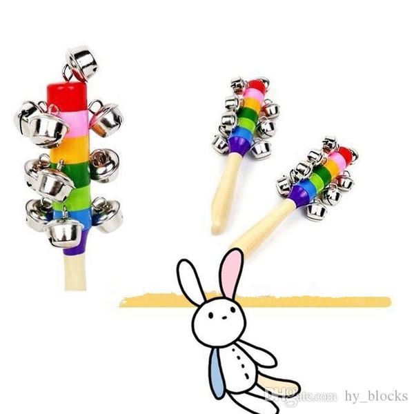 colorful wooden stick 10 jingle bells rainbow hand shake bell rattles baby kids children infant educational toy
colorful wooden stick 10 jingle bells rainbow hand shake bell rattles baby kids children infant educational toy