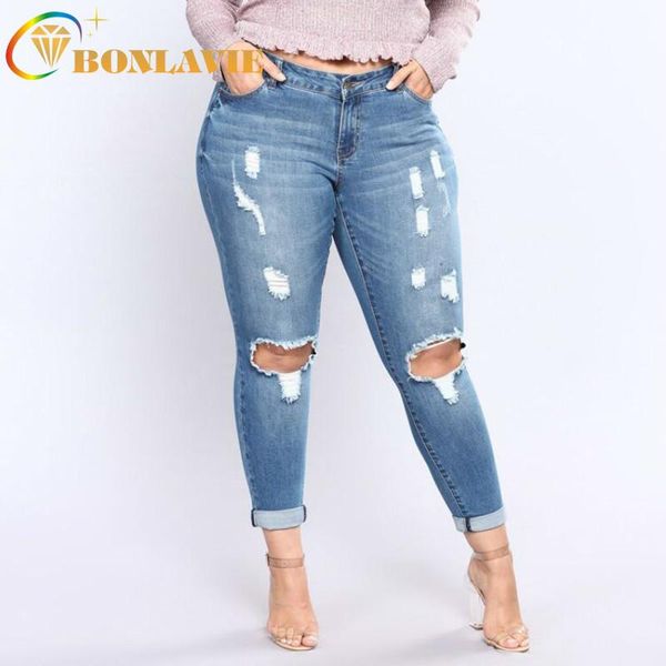 women's jeans large size blue pencil pants women high waist slimming shredded denim casual skinny stretch 2xl to 7xl
women's jeans large size blue pencil pants women high waist slimming shredded denim casual skinny stretch 2xl to 7xl