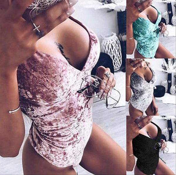 velvet jumpsuit women bodysuit v neck sleeveless bodycon skinny leotard female jumpsuits drop shipping, Black;white
velvet jumpsuit women bodysuit v neck sleeveless bodycon skinny leotard female jumpsuits drop shipping, Black;white