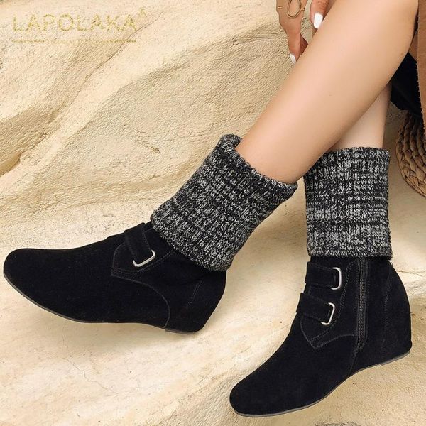 boots lapolaka 2021 big size 43 slip on comfortable shoes woman female warm plush height increasing women, Black
boots lapolaka 2021 big size 43 slip on comfortable shoes woman female warm plush height increasing women, Black