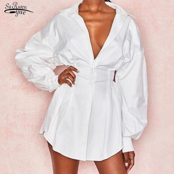 blusa female european and american style ins irregular long blouse women solid color deep-v pleated waist white shirt 12135
blusa female european and american style ins irregular long blouse women solid color deep-v pleated waist white shirt 12135