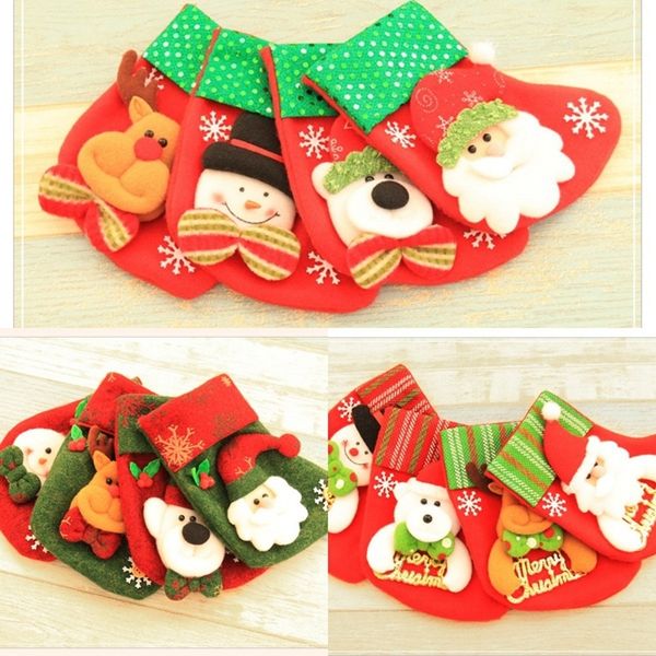 12 styles hanging socks cute candy gift bag snowman santa claus deer bear stocking for christmas tree decor dhd1688
12 styles hanging socks cute candy gift bag snowman santa claus deer bear stocking for christmas tree decor dhd1688
