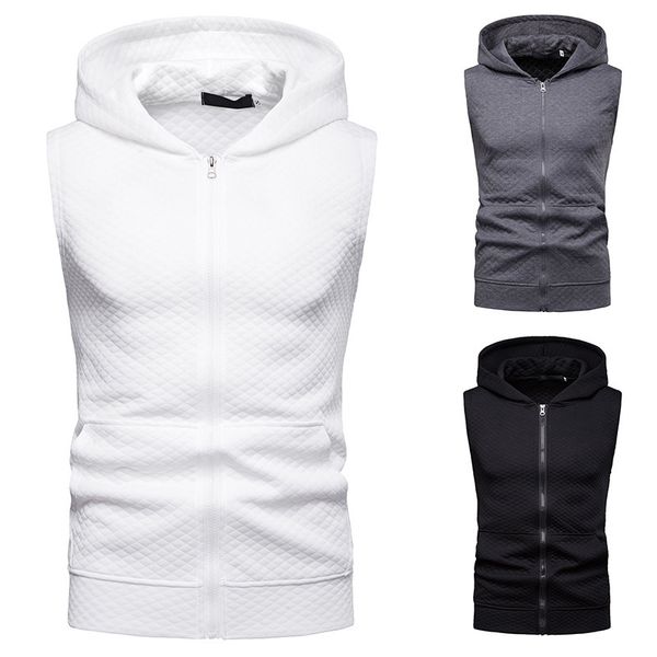 new mens hooded diamond lattice zipper short sleeve hip hop sports t-shirt, White;black
new mens hooded diamond lattice zipper short sleeve hip hop sports t-shirt, White;black