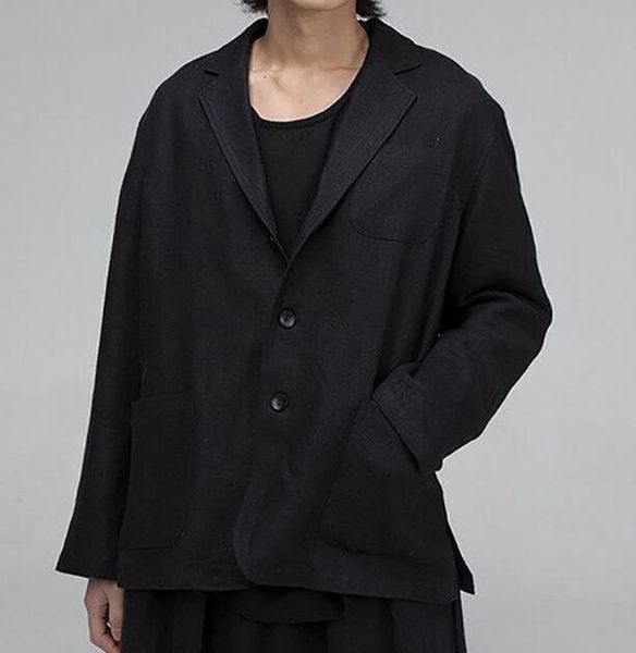 men's jackets s-6xl / spring fashion personalized large size customization linen simple slim lapel single breasted coat, Black;brown
men's jackets s-6xl / spring fashion personalized large size customization linen simple slim lapel single breasted coat, Black;brown