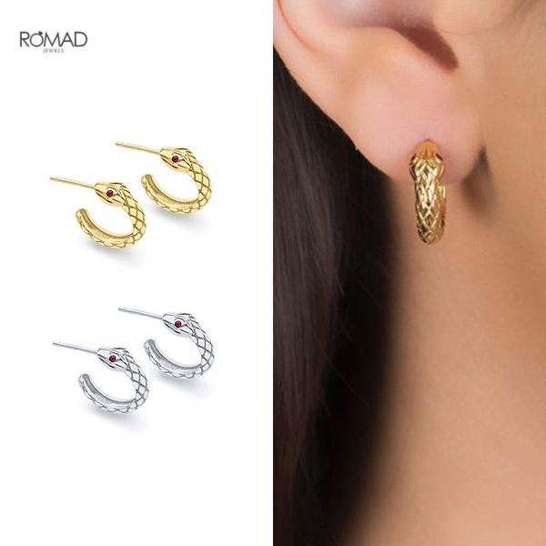stud romad exquisite snake earrings for women party trendy punk cross carved piercing earings silver 925 jewelry kolczyki, Golden;silver
stud romad exquisite snake earrings for women party trendy punk cross carved piercing earings silver 925 jewelry kolczyki, Golden;silver