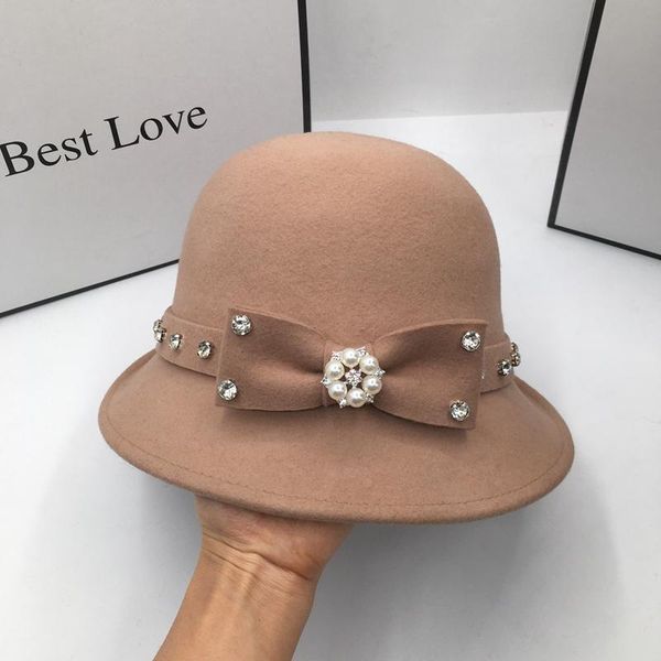 wide brim hats bucket the spring and autumn period wool dome edition hat female british wide-brim basin edge japanese, Blue;gray
wide brim hats bucket the spring and autumn period wool dome edition hat female british wide-brim basin edge japanese, Blue;gray