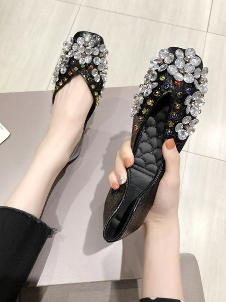 casual woman shoe all-match square toe crystal female footwear modis shallow mouth rhinestone dress moccasin 2020 new summer, Black
casual woman shoe all-match square toe crystal female footwear modis shallow mouth rhinestone dress moccasin 2020 new summer, Black